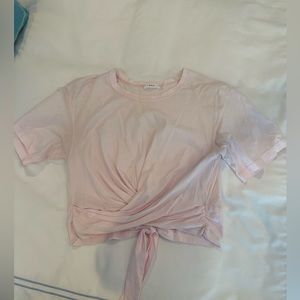 ALC BRAND NEW pink cropped t shirt